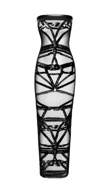 NOIR HANDMADE KINK ROYAL WOMAN BONDESQUE LANGES KLEID F358 – Bild 7