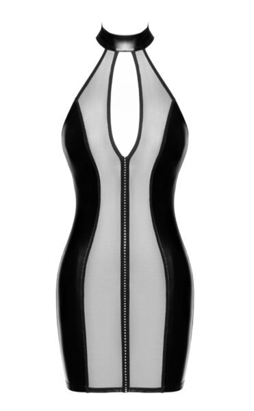 NOIR HANDMADE KINK ROYAL WOMAN Bondesque Luxury Crystal Minikleid F370 – Bild 5