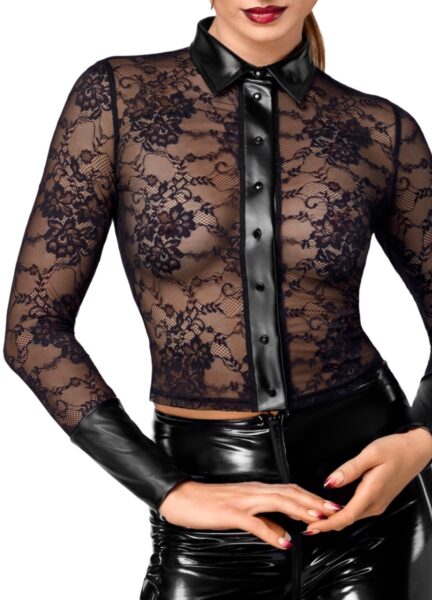 NOIR HANDMADE KINK WOMAN ROYAL SPITZEN TOP F377 – Bild 4