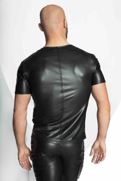 NOIR HANDMADE WETLOOK T-SHIRT H029 – Bild 3