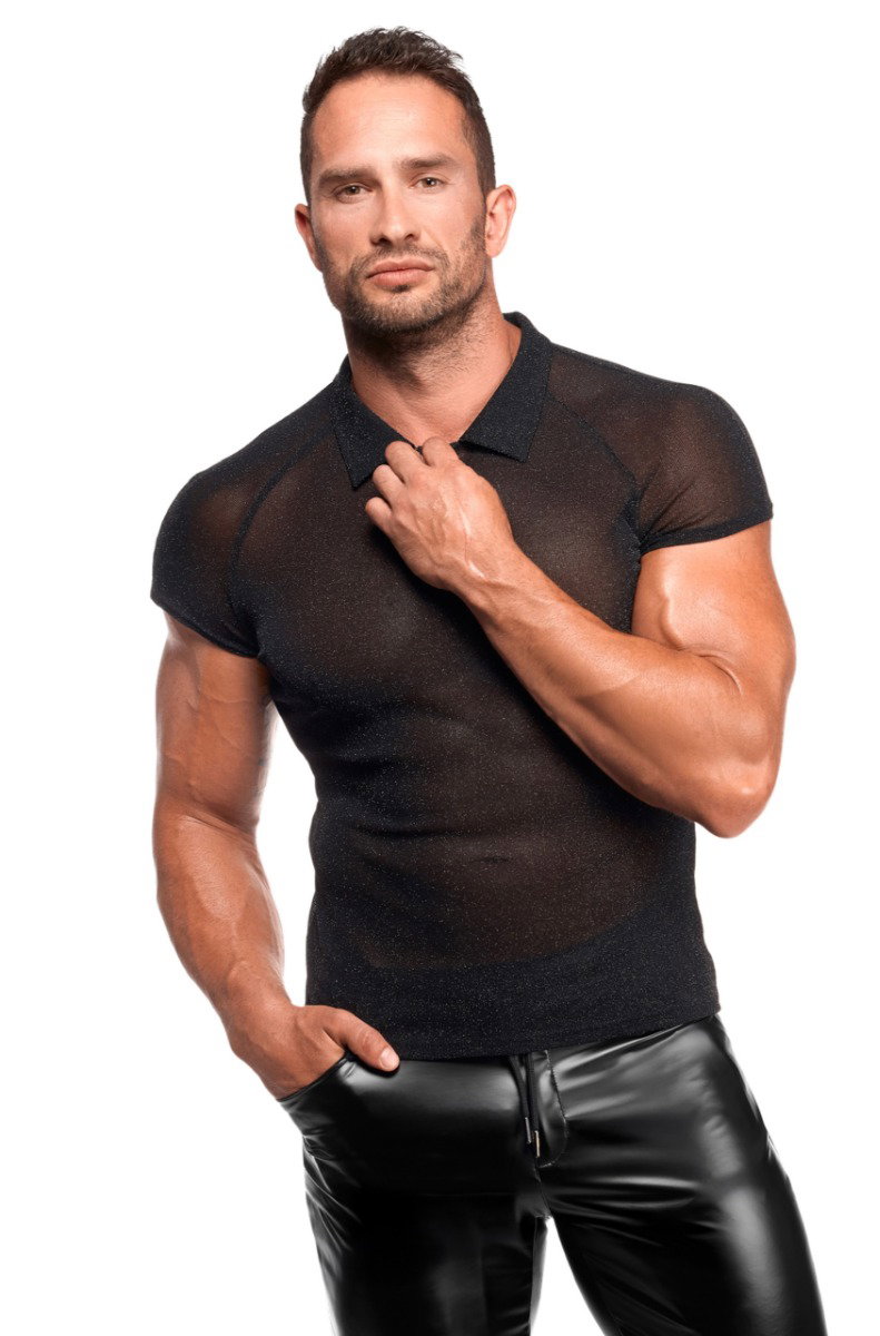 NOIR HANDMADE KINK ROYAL MEN POLO SHIRT H082 – Bild 4