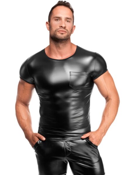 NOIR HANDMADE KINK ROYAL MEN WETLOOK SHIRT VEXEN H084
