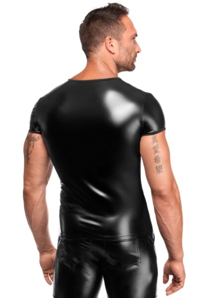Alternative view of NOIR HANDMADE KINK ROYAL MEN WETLOOK SHIRT VEXEN H084