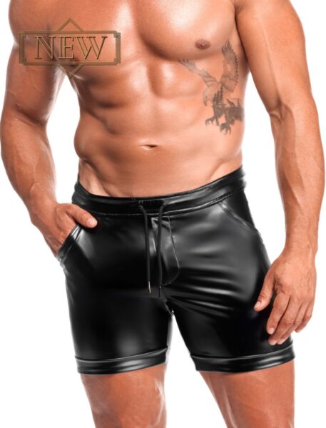 NOIR HANDMADE KINK ROYAL MEN POWERWETLOOK TRAINING SHORTS H088 – Bild 4