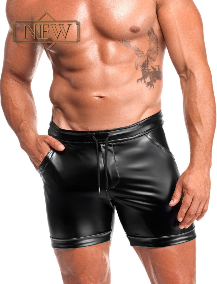 NOIR HANDMADE KINK ROYAL MEN POWERWETLOOK TRAINING SHORTS H088 – Bild 4