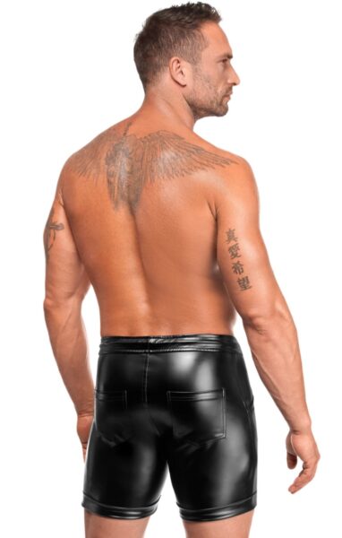 Alternative view of NOIR HANDMADE KINK ROYAL MEN POWERWETLOOK TRAINING SHORTS H088