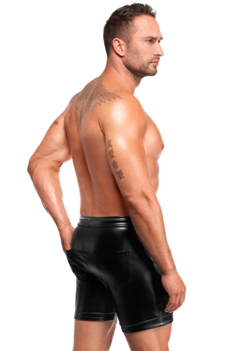 NOIR HANDMADE KINK ROYAL MEN POWERWETLOOK TRAINING SHORTS H088 – Bild 3