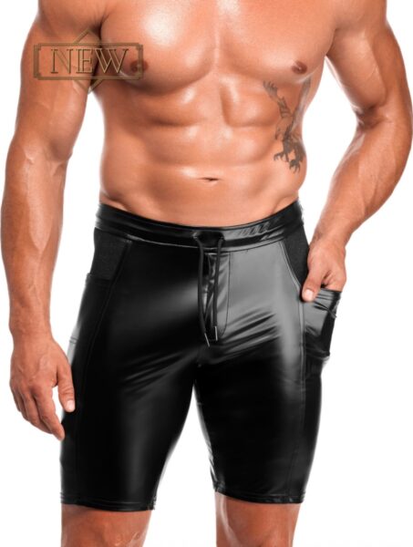 NOIR HANDMADE KINK ROYAL MEN POWERWETLOOK SHORTS H089 – Bild 4