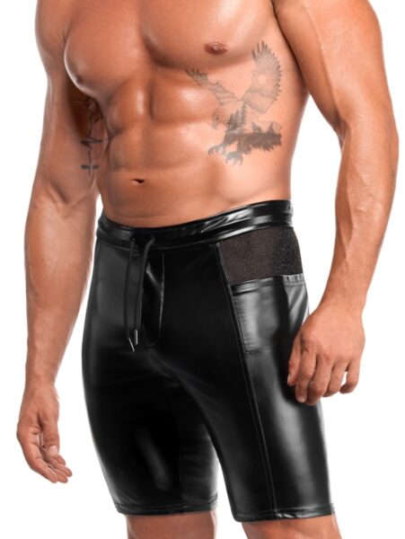 NOIR HANDMADE KINK ROYAL MEN POWERWETLOOK SHORTS H089 – Bild 6