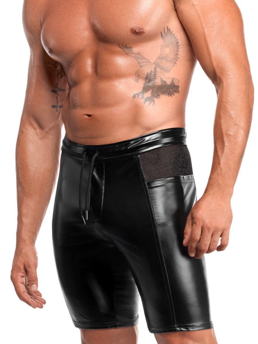 NOIR HANDMADE KINK ROYAL MEN POWERWETLOOK SHORTS H089 – Bild 6
