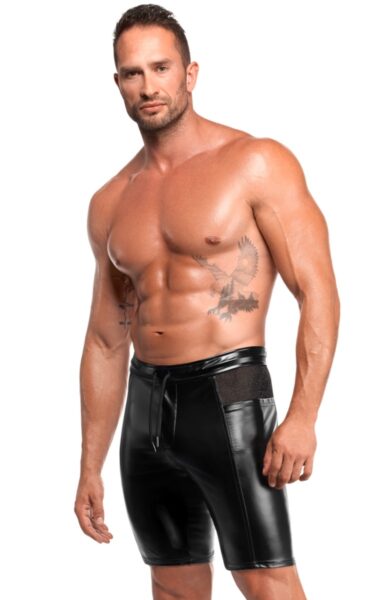 NOIR HANDMADE KINK ROYAL MEN POWERWETLOOK SHORTS H089