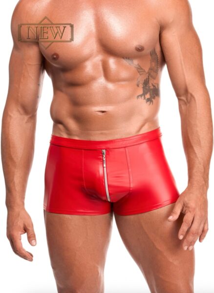 NOIR HANDMADE KINK ROYAL MEN POWERWETLOOK SHORTS ROT H097 – Bild 4