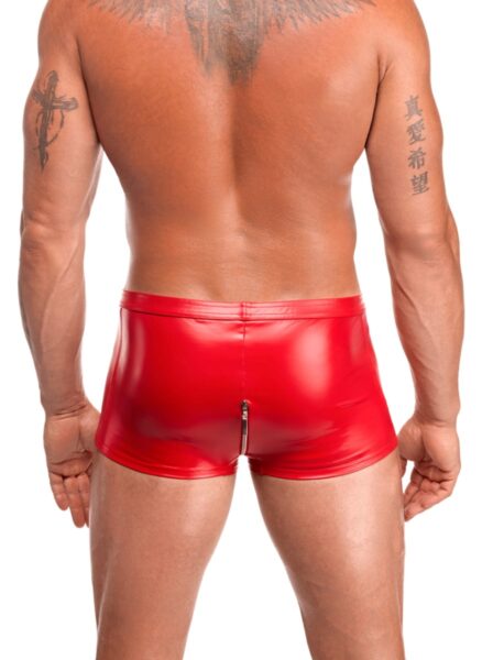 NOIR HANDMADE KINK ROYAL MEN POWERWETLOOK SHORTS ROT H097 – Bild 5