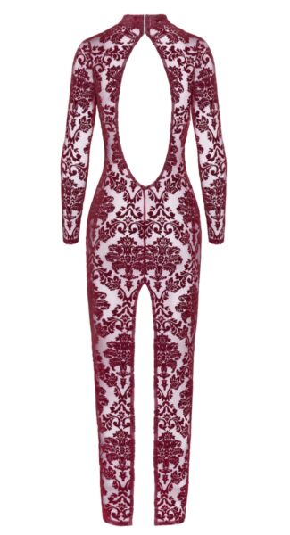 NOIR HANDMADE KINK ROYAL WOMAN LANGES KLEID BORDEAUX F383 – Bild 7