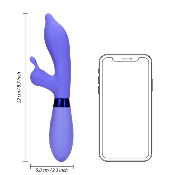 LOVELINE RABBIT VIBRATOR POINTED LILA – Bild 8