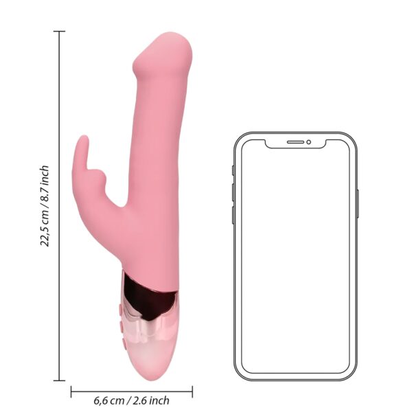 LOVELINE RABBIT BEADS VIBRATOR ROSA – Bild 8