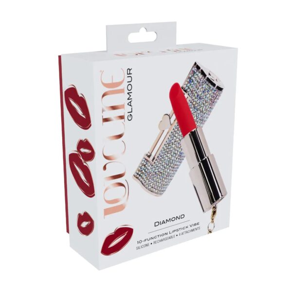LOVELINE GLAMOUR SPARKLE 4 VIBRO LIPPENSTIFT GRÜN – Bild 4