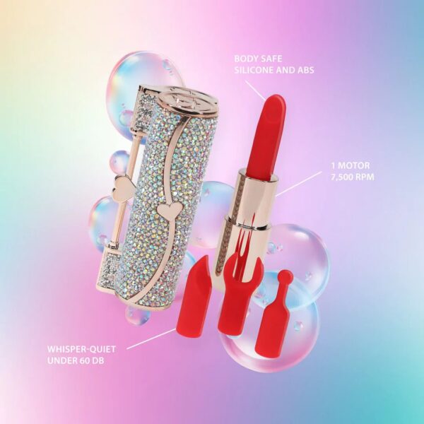 LOVELINE GLAMOUR SPARKLE VIBRO LIPPENSTIFT GRÜN – Bild 6