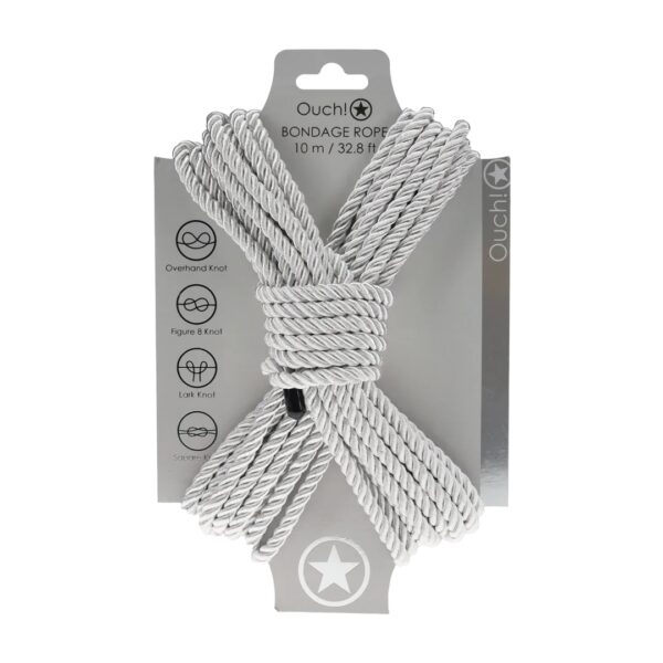 OUCH! BONDAGESEIL 10 METER SILBER