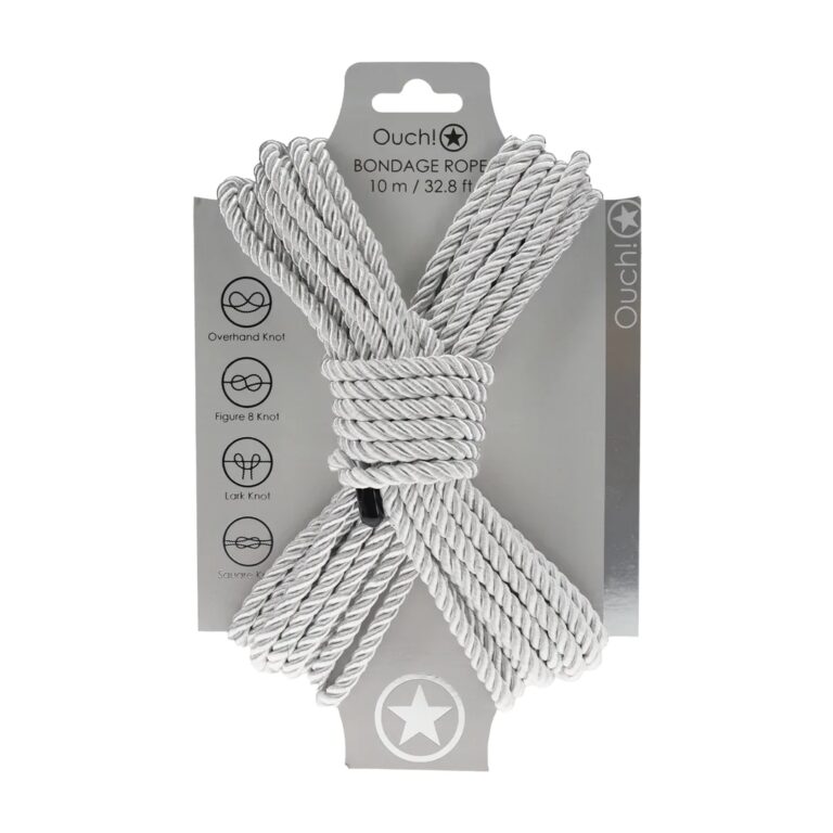 OUCH! BONDAGESEIL 10 METER SILBER
