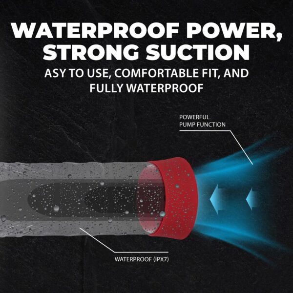 SHOTS CYBER WATERPROOF PENISPUMPE ROT – Bild 7