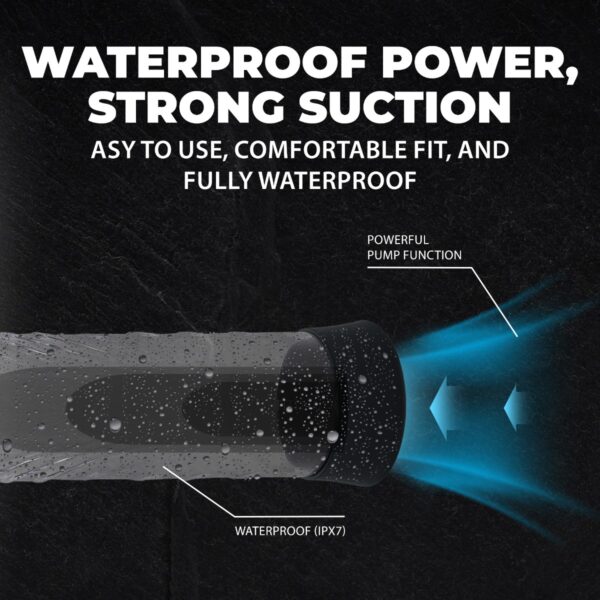 SHOTS CYBER WATERPROOF PENISPUMPE SCHWARZ – Bild 5