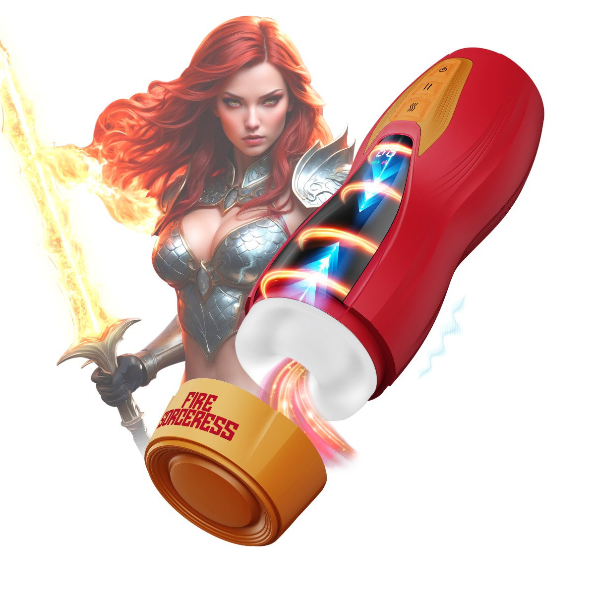 MASTURS Solara - Fire Sorceress - Multi Funktions Masturbator