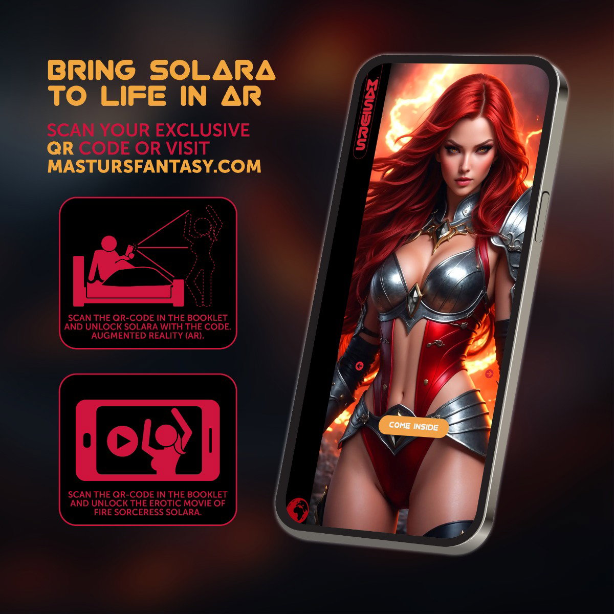MASTURS Solara - Fire Sorceress - Multi Funktions Masturbator – Bild 14
