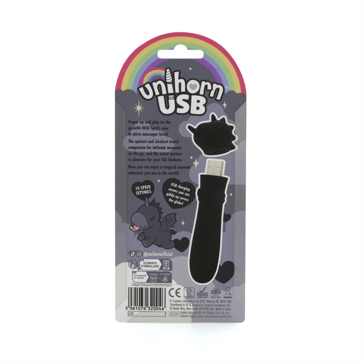 UNIHORN USB BULLET WILD SPIRIT SCHWARZ – Bild 7