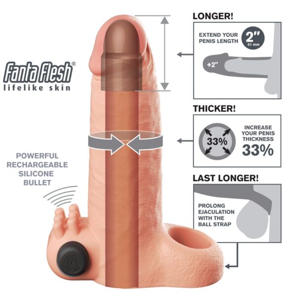 Fantasy X-tensions Vibrating Real Feel 2" Extension – Bild 5