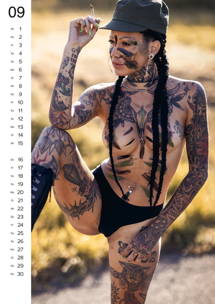 Pin-up Kalender Tattoo-Girls 2027 – Bild 4