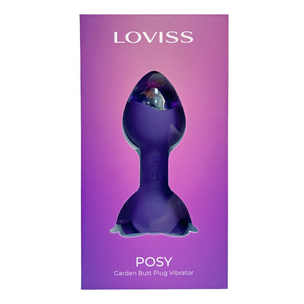 Alternative view of LOVISS Posy Garten Analplug mit Fernbedienung Lila
