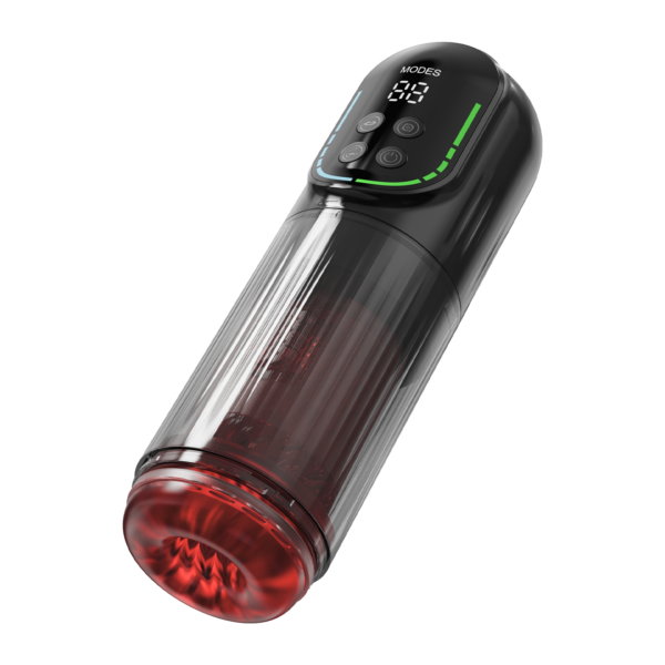 Orgastobator 07 Masturbator Schwarz Transparent & Rot – Bild 7