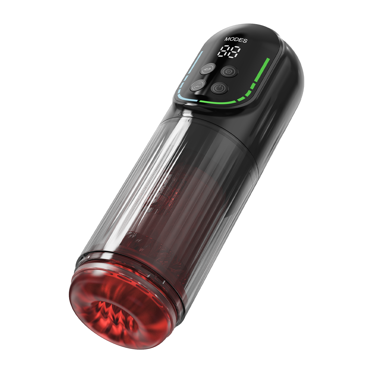 Orgastobator 07 Masturbator Schwarz Transparent & Rot – Bild 7