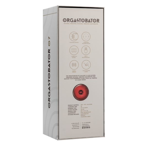 Orgastobator 07 Masturbator Schwarz Transparent & Rot – Bild 12