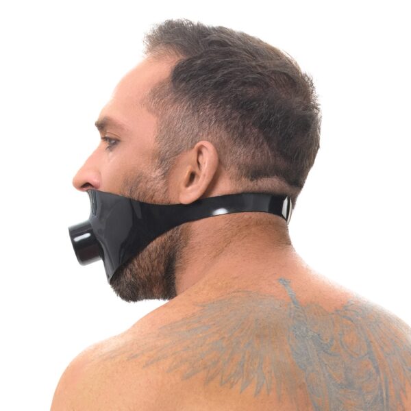 Late X Knebel aus Latex – Bild 3
