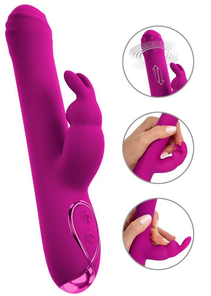 Sweet Smile Rabbit Vibrator with Rotation and Thrust Function – Bild 2