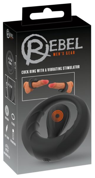 Rebel Cock Ring With A Vibrating Stimulator