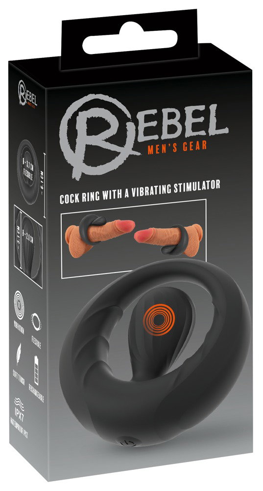 Rebel Cock Ring With A Vibrating Stimulator