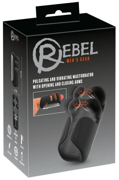 Rebel Pulsating & Vibrating Masturbator With Opening & Closing Arms