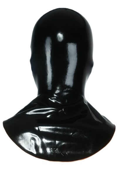 Latex Maske Offen mit Halskrause – Bild 6