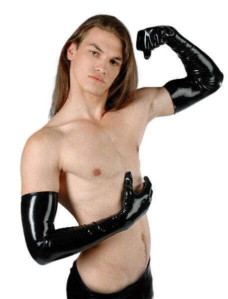 Latex Handschuhe Oberarm Lang – Bild 4