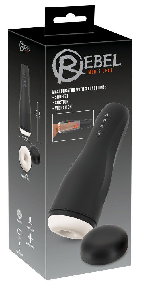 Rebel Masturbator with 3 Functions
