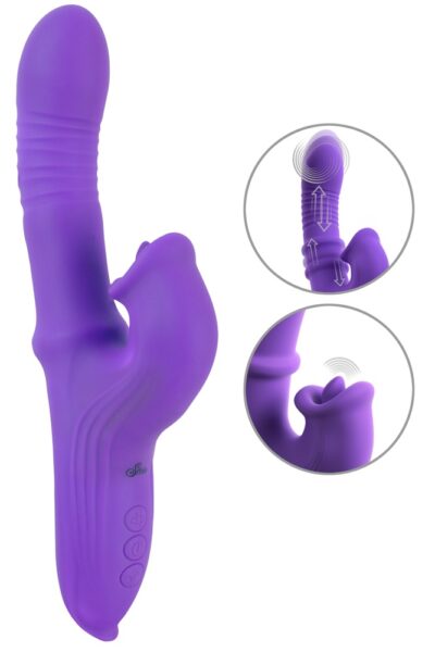 Sweet Smile Thrusting Vibrator with a Moving Ring – Bild 2