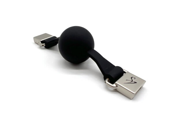 Black Swan Ball Gag 45 mm Full Schwarz – Bild 5