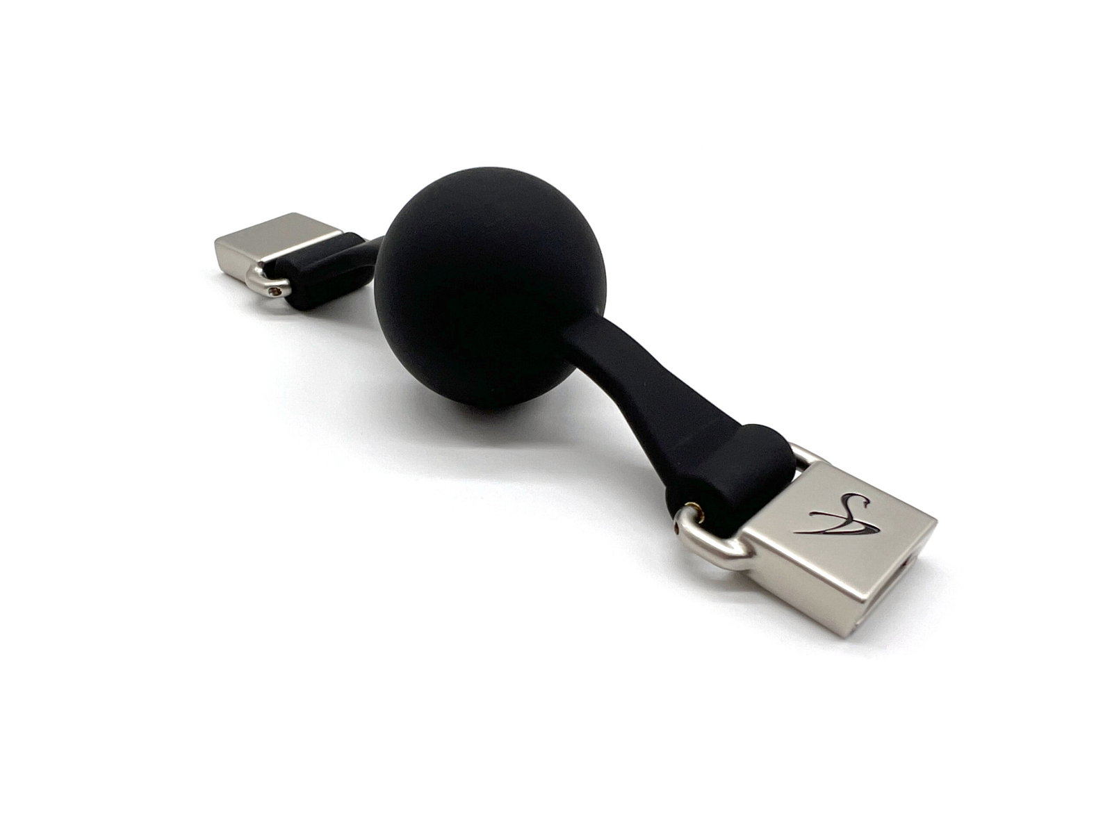 Black Swan Ball Gag 45 mm Full Schwarz – Bild 5