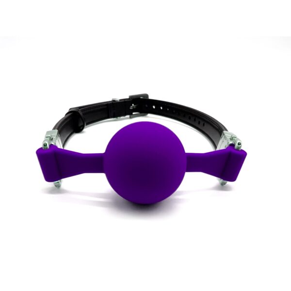 Black Swan Ball Gag 45 mm Full Violett – Bild 3