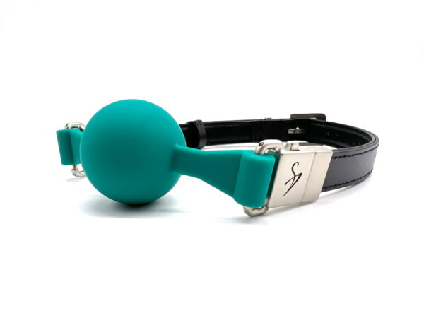 Alternative view of Black Swan Ball Gag 40 mm Full Grün