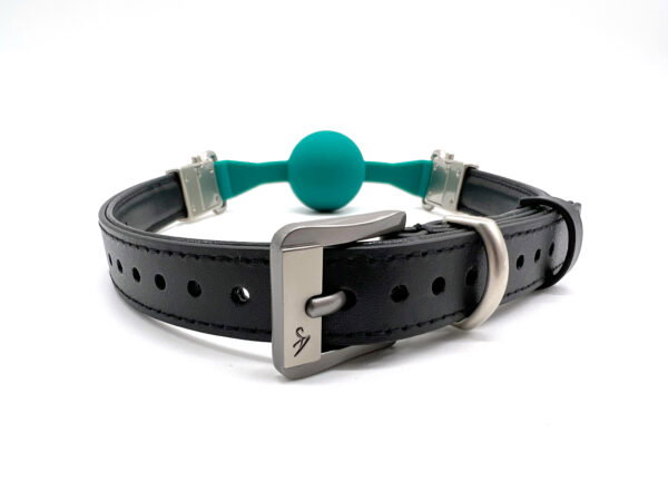 Black Swan Ball Gag 40 mm Full Grün – Bild 6