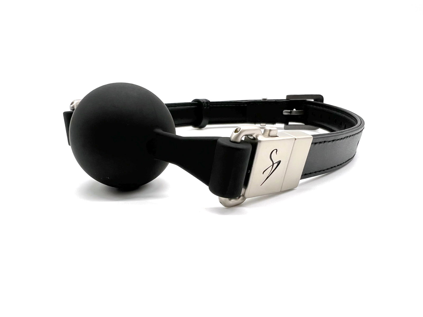 Black Swan Ball Gag 45 mm Full Schwarz – Bild 2